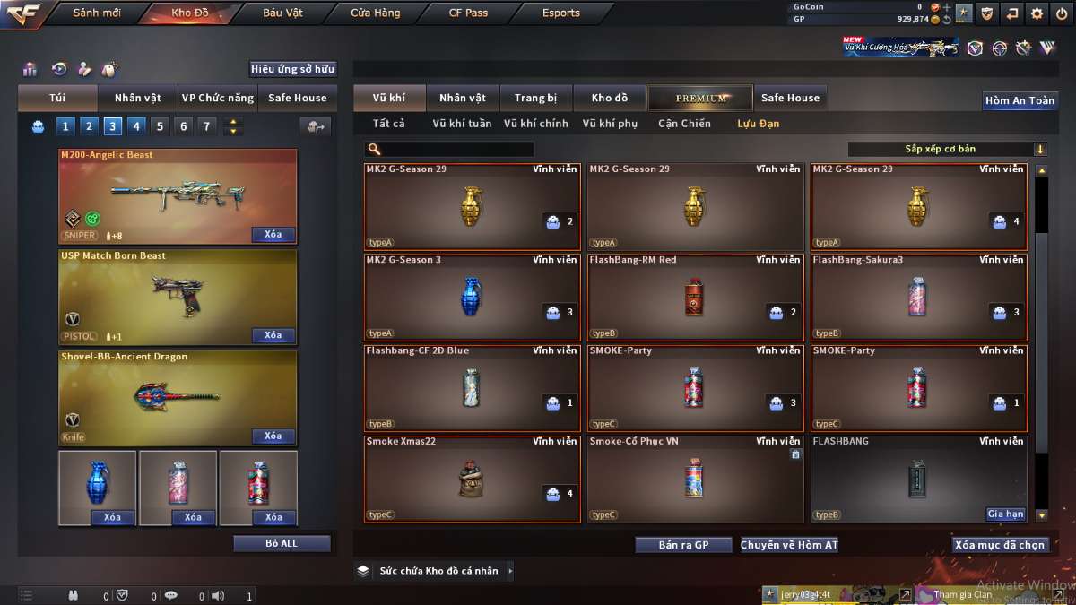 shop acc cf uy tin gia re